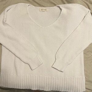 Lucky Brand Cream V-Neck Sweater